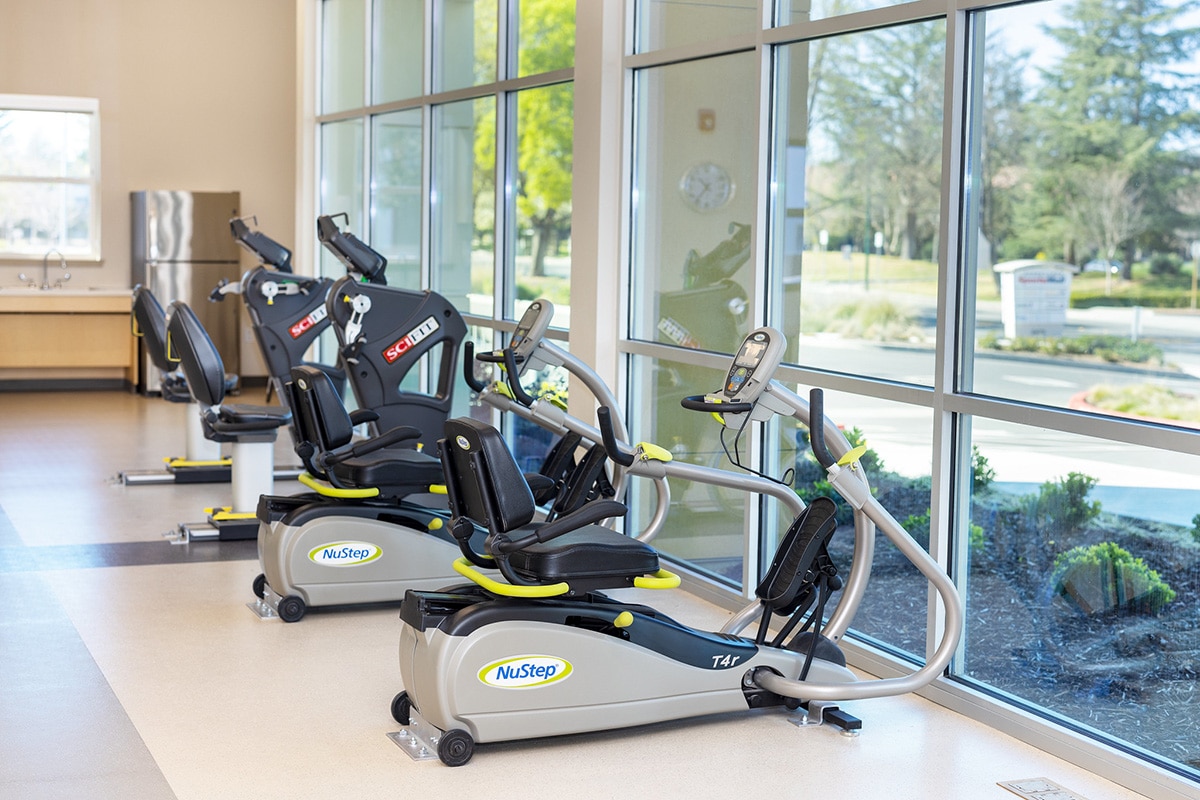 rehab gym at the Shadelands facility