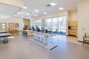 rehab gym at the Shadelands facility