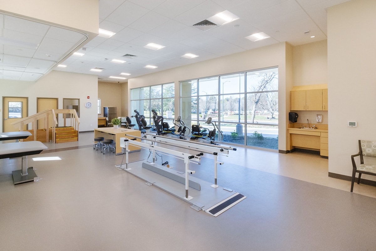 rehab gym at the Shadelands facility