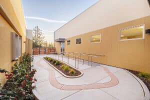 Shadelands courtyards and outdoor sitting area
