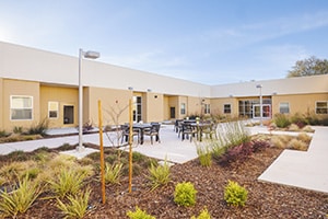 Shadelands courtyards and outdoor sitting area